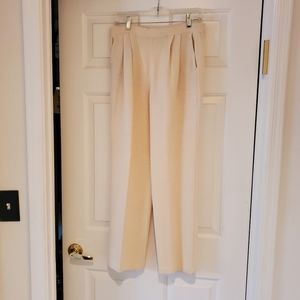 ST JOHN KNIT PANTS WINTER WHITE SZ 4